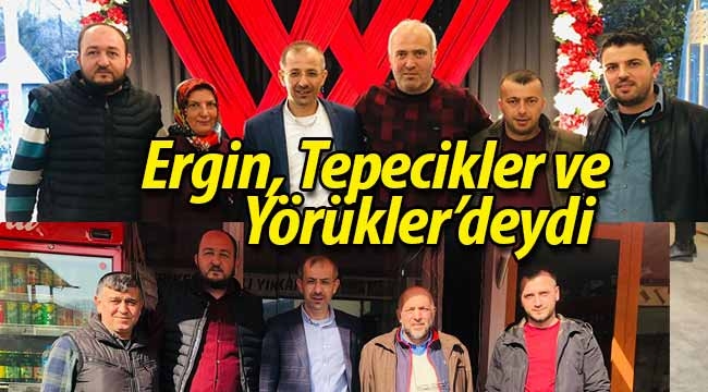 Metin Ergin, Tepecikler ve Yörükler'de esnafı ziyaret etti