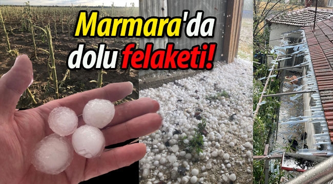 Marmara'da dolu felaketi