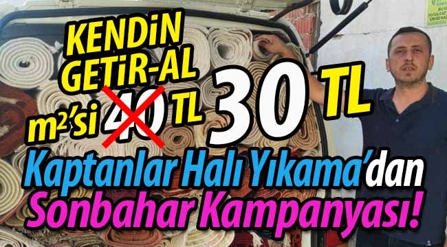 Kaptanlar Halı Yıkama'dan Sonbahar Kampanyası!