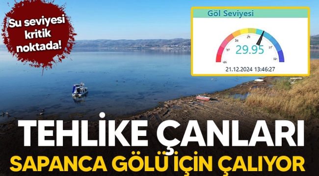 Sapanca Gölü için tehlike çanları