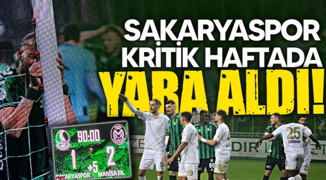 Sakaryaspor kritik haftada yara aldı: 1-2