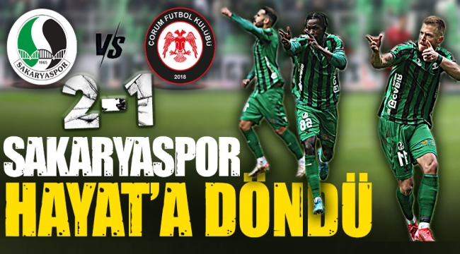 Sakaryaspor hayata döndü: 2-1